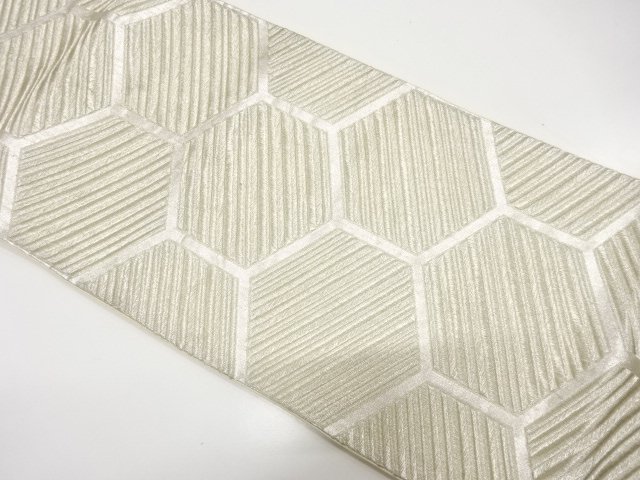 JAPANESE KIMONO / ANTIQUE FUKURO OBI / SILK / WOVEN KIKKO